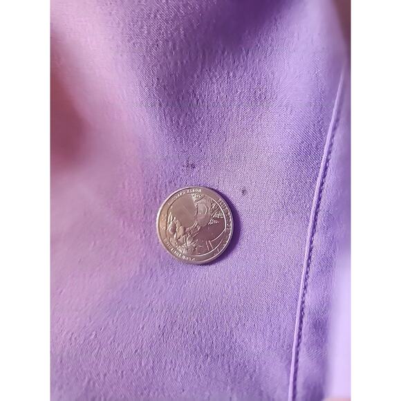 Maggie Barnes Catherines Button Up Studded Pockets 2X Top 3/4 Sleeve #flaw - Picture 11 of 11